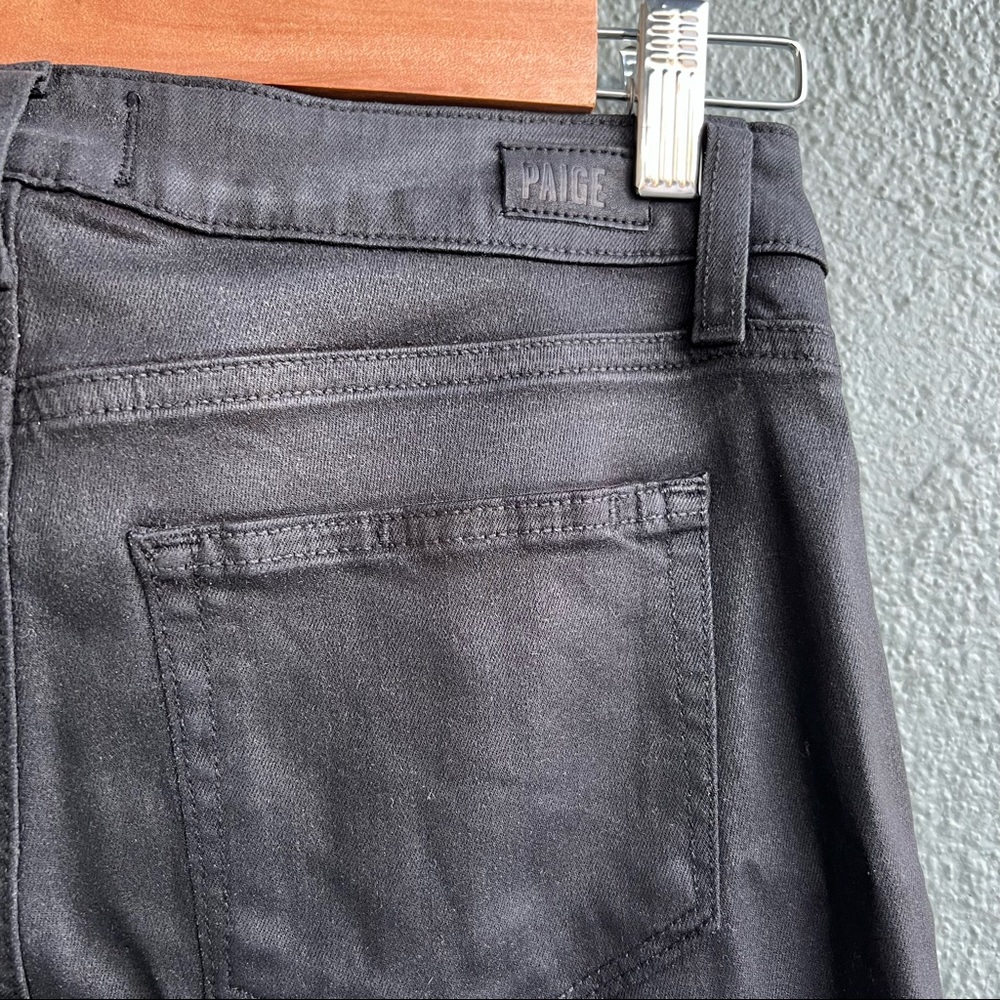 NWT Paige Verdugo Ankle Jeans Sterling Dark Coated sz 27 - Picture 4 of 5